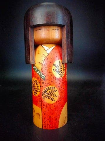 Kazuo Takamizawa - Beeldje, zeldzame traditionele Japanse