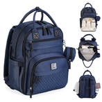 Brisby Premium Luiertas – Verzorgingstas SET - BLAUW, Ophalen of Verzenden, Nieuw, Rugzak