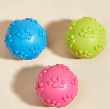 Piepend Rubber Hondenspeelgoed  Duurzame Kauwbal met Pootaf, Verzenden, Nieuw