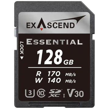 Exascend Essential UHS-I SD Card(V30) 128GB, Ophalen of Verzenden, Nieuw, Overige typen, Overige merken