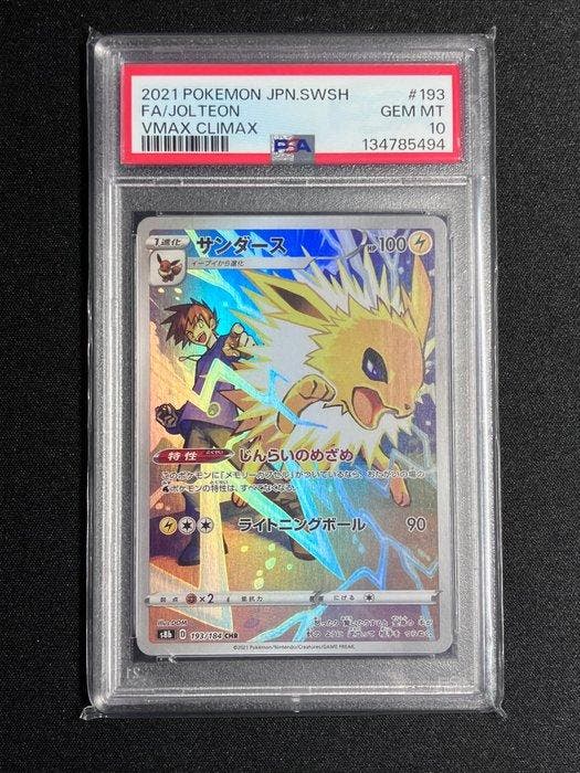 Pokémon - 1 Graded card - Jolteon CHR 193/184 VMAX Climax, Hobby en Vrije tijd, Verzamelkaartspellen | Pokémon