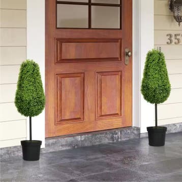 Set van 2 Kunst Buxus Planten 90 cm – Druppelvorm in Pot, Verzenden, Nieuw