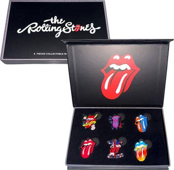 The Rolling Stones Tongue Evolution 1 - Pin set off. merch., Ophalen of Verzenden, Nieuw, Kleding