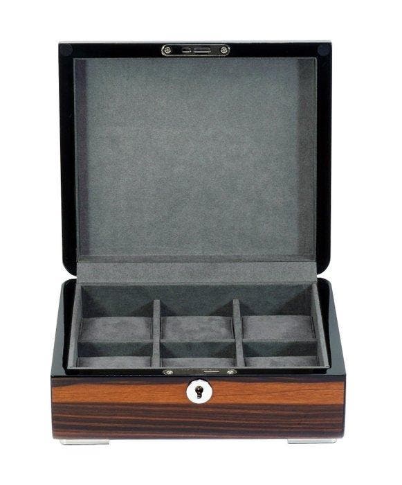 Legacy - Doos - Premium Horlogedoos – 6 Horloges – Ebony, Antiek en Kunst, Kunst | Designobjecten