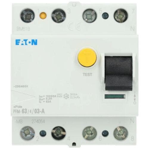 Eaton aardlekschakelaar 4P 63A 300mA PFIM-63/4/03-A-MB, Doe-het-zelf en Verbouw, Elektra en Kabels, Nieuw, Ophalen of Verzenden