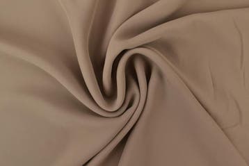 Chiffon Taupe - rol 50 meter, Verzenden, Nieuw