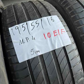 2 x Michelin Primacy 4 195-55-16 Zomerbanden 5mm, Gebruikt, 16 inch, Ophalen of Verzenden, Band(en)