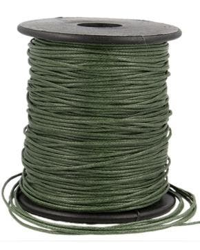Waxkoord Rol (70 m) Kaki 1 mm, Nieuw