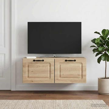vidaXL Wandbeugel TV-kast Betongrijs 78,5 x 31 x 30 cm, Minder dan 50 cm, Verzenden, Nieuw, Minder dan 100 cm