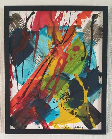 Liesens - un été au bord de la mer (handpainted on canvas)