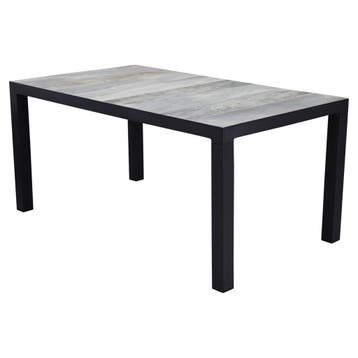 Fresno dining tuintafel 160x90xH74 cm antraciet, Ophalen of Verzenden, Nieuw