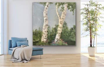 Andrea Krauß - Encounter of birches_16 XXL *no reserve*