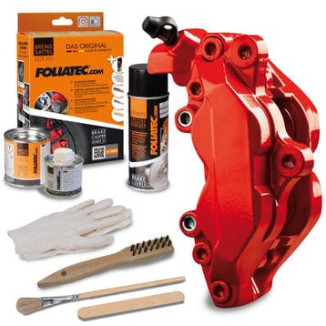 Foliatec Remklauwlakset | performance rood | 3 Komponenten, Auto diversen, Verzenden