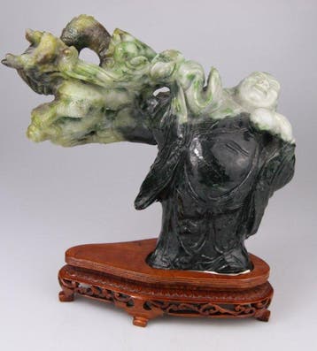 Statue Chine Sculpture Bouddha Dragon Chinese Carving