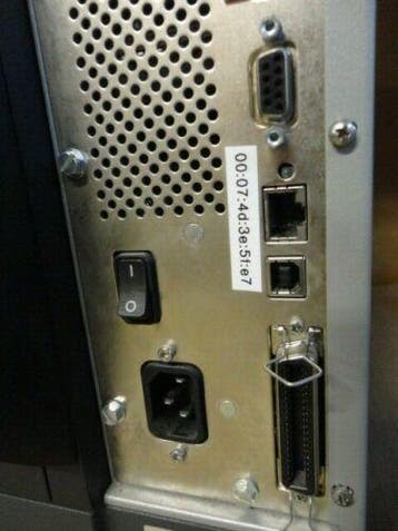 Zebra ZM400 * Thermisch Transfer Label Printer Peel 203DPI -, Ophalen of Verzenden, Gebruikt, Zebra
