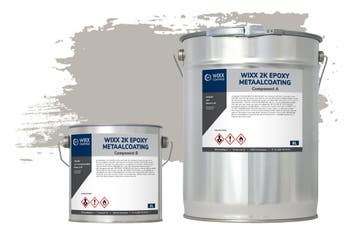 Wixx 2K Epoxy Metaalcoating RAL 7044 | Zijdegrijs 5L, Verzenden, Nieuw, Verf, Grijs