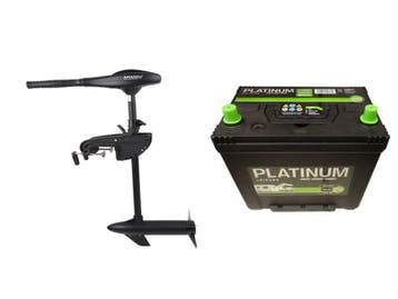 Fluistermotor 48LBS + 110ah accu, Verzenden, Nieuw, Universele onderdelen