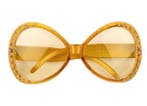 Gouden Bril met strass | Toppers Bril, Verzenden, Nieuw