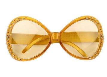 Gouden Bril met strass | Toppers Bril, Verzenden, Nieuw