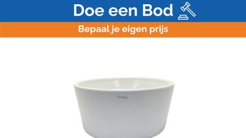 Bieden: Globo Forty3 Wasbashin Sink D35 H16 cm Mat White -, Watersport en Boten, Ophalen of Verzenden, Nieuw, Kombuis en Sanitair