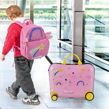 2dekans | Coast Kinderkoffer en Rugzak Set - zitkoffer met, Ophalen of Verzenden, Zo goed als nieuw