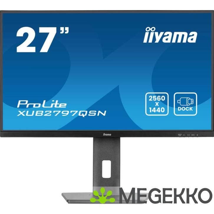 Iiyama ProLite XUB2797QSN-B2 27  Quad HD USB-C 100Hz IPS, Computers en Software, Monitoren, Nieuw, Verzenden