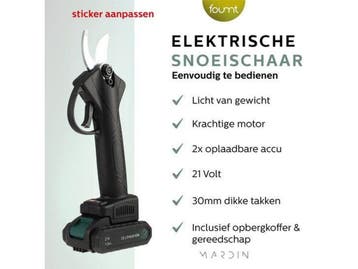 Mardin elektrische snoeischaar - krachtige motor -, Verzenden, Nieuw