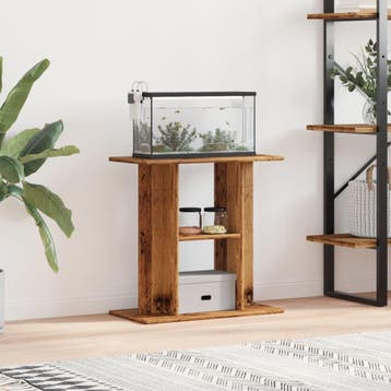 vidaXL Aquariumstandaard Oud Hout 60x30x60 cm Bewerkt Hout, Dieren en Toebehoren, Verzenden, Nieuw