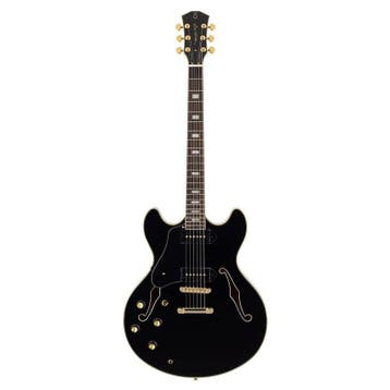 Sire H7VL Linkshandige Semi-Hollow Elektrische Gitaar Black, Ophalen of Verzenden, Nieuw