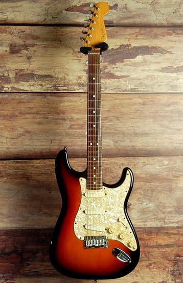 Fender USA Dlx Stratocaster 1996 50th Ann Antique Burst case, Ophalen of Verzenden, Nieuw, Solid body, Fender