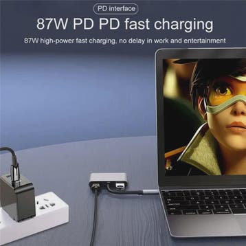 4-in-1 USB-C Hub Docking Station met 4K@60Hz HDMI, PD 100W e, Verzenden, Nieuw
