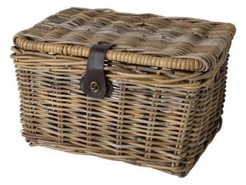 Fast Rider Rotan Fietsmand Met Klep Medium Naturel, Verzenden, Nieuw
