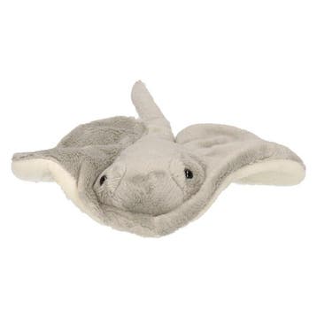 Pluche grijze pijlstaartrog knuffel - 25 cm - speelgoed, Verzenden, Nieuw