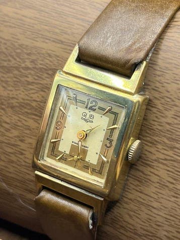 GUB Glashütte - Classic Art Deco Style Rectangular Dress, Nieuw