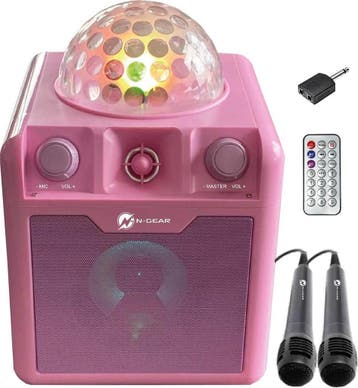 N-GEAR Disco Block 410 - Bluetooth Speaker - Karaoke Set -, Ophalen of Verzenden, Zo goed als nieuw