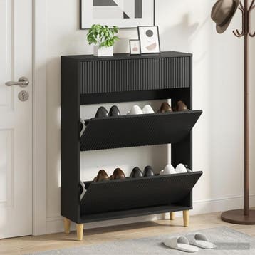 vidaXL Schoenenkast ARNHEM 78 x 24 x 103 cm Bewerkt hout, Verzenden, Nieuw