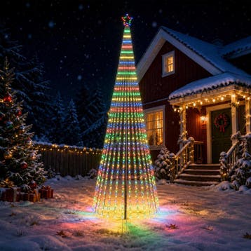 vidaXL LED Kerstboom EKENAS 400 cm 1028 LEDs Meerkleurig, Verzenden, Nieuw