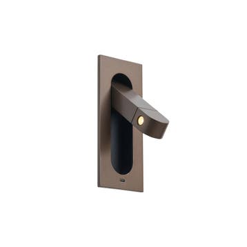 Moderne wandlamp donkerbrons incl. LED en USB-C poort -, Verzenden, Nieuw