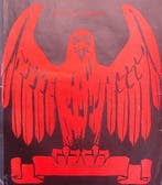 Adelaar in het rood op spotprent (lijst optie, Lithos), Antiek en Kunst, Verzenden
