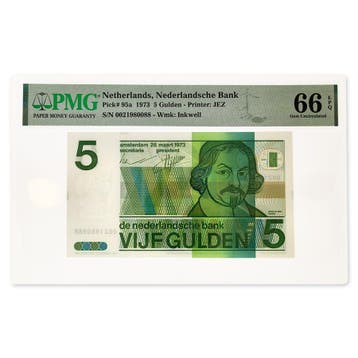 5 Gulden 1973 Vondel PMG 66, Verzenden
