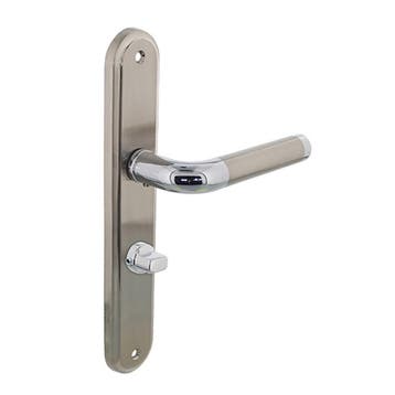 OUTLET Deurkruk Agatha op schild WC 63 mm chroom, Ophalen of Verzenden, Nieuw
