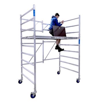 ALX kamersteiger 135 x 190 x 4 meter werkhoogte, Doe-het-zelf en Verbouw, Steigers, Verzenden, Nieuw, Rolsteiger of Kamersteiger