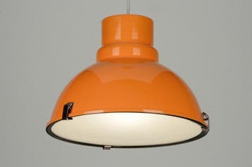 Rietveld Hanglampen - Oranje - Metaal, Aluminium, Verzenden, Nieuw