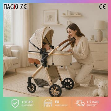 Magic ZC Premium 3-in-1 Baby Reiswieg & Kinderwagen Set - Lu, Verzenden, Nieuw