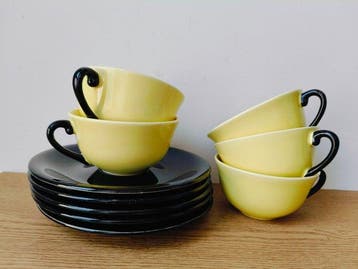 GN France Montreal - Drinkservies (10) - Porselein - Gien