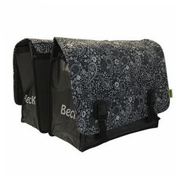 Beck Dubbele Fietstas Big Blackish Pattern, Verzenden, Nieuw