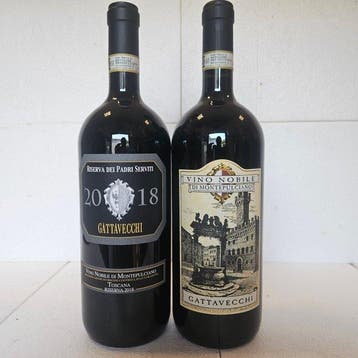 2019 Gattavecchi Vino Nobile di Montepulciano & 2018, Verzamelen, Wijnen, Nieuw