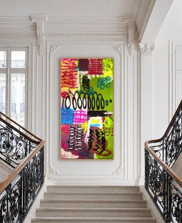 POPLEA - - SPRING ME ISOLA XXL— by POPLEA (2000), Antiek en Kunst, Kunst | Schilderijen | Modern