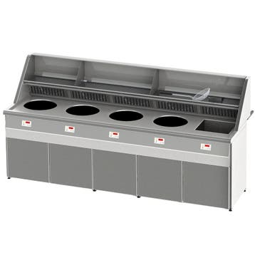 Friteuse | SANTANA | Propaangas | 13+18+18+18+18L | 85kW |, Verzenden, Nieuw in verpakking
