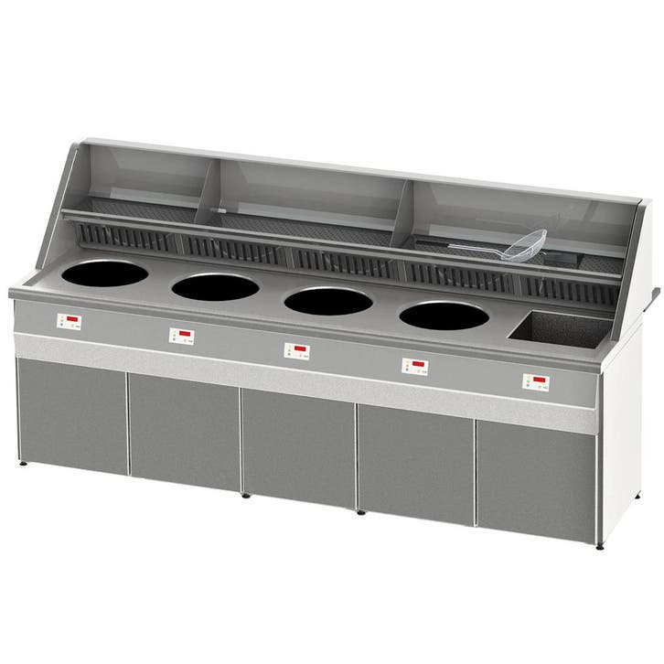 Friteuse | SANTANA | Propaangas | 13+18+18+18+18L | 85kW |, Zakelijke goederen, Horeca | Keukenapparatuur, Nieuw in verpakking